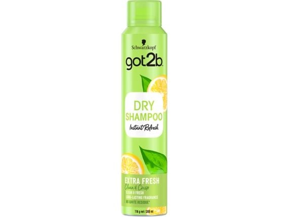 Schwarzkopf got2b Extra Fresh Dry Shampoo, Unisex, Tør shampoo, Alt hår, Alle farver, 200 ml, Forfriskende
