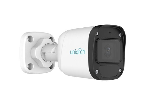 Uniarch IPC-B122-APF28, IP-sikkerhetskamera, Utendørs, Koblet med ledninger (ikke trådløs), Tak/Vegg, Sort, Hvit, Kule (form)