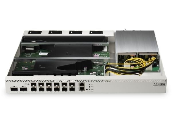 MikroTik Cloud Core Router CCR2216-1G-12XS-2XQ - Ruter 100GbE, 25GbE - rackmonterbar