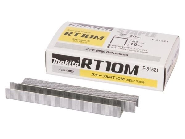 Makita RT10M - Staples - 2500 deler - 10.5 mm - lengde: 10 mm - bredde: 10 mm - for Makita ST113DSMJ