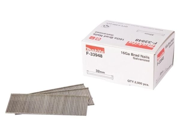 Makita - Brad nails - 2000 deler - 2.8 mm - lengde: 32 mm - for Makita DBN600, GF600SE