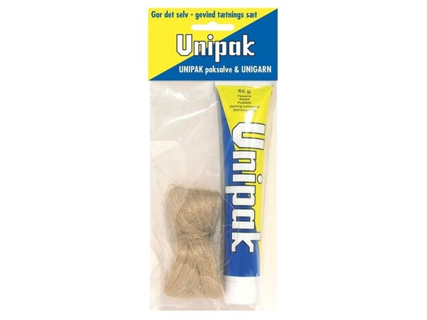 Paksalve & garn i pose - 65 gr. tube paksalve + 13 g pakgarn