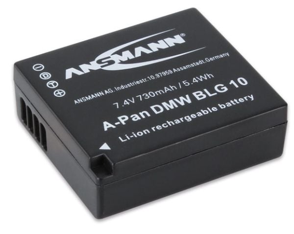 ANSMANN A-Pan - Batteri - Li-Ion - 730 mAh - för Panasonic Lumix DC-TZ93, TZ95, TZ96, ZS200, DMC-TZ82, LX100, ZS80; Lumix G DC-G100, GX9