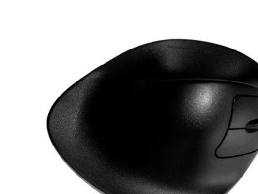 Hippus HandShoeMouse Høyre Medium - Vertikal mus - Høyrehendt - Laser - 3 knapper - trådløs - trådløs mottaker (USB) ( M2UB-LC )