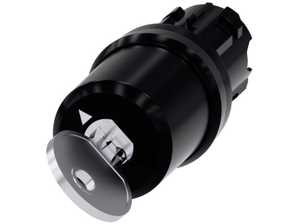 Kytkin avaimella 22mm pyöreä muovilukko nro ssg10 2 avaimella 2-pos. 0-I ilman itsekääntyvää 3SU1000-5BF11-0AA0