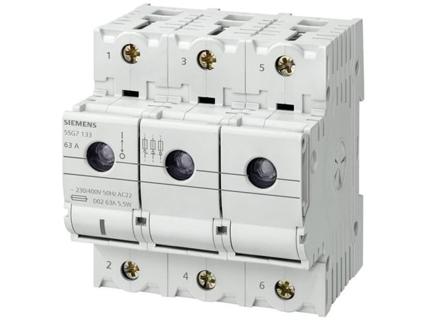 Siemens 5SG71338BA50 lastskille-sikringskontakt D02 50 A 400 V (1 stk.)