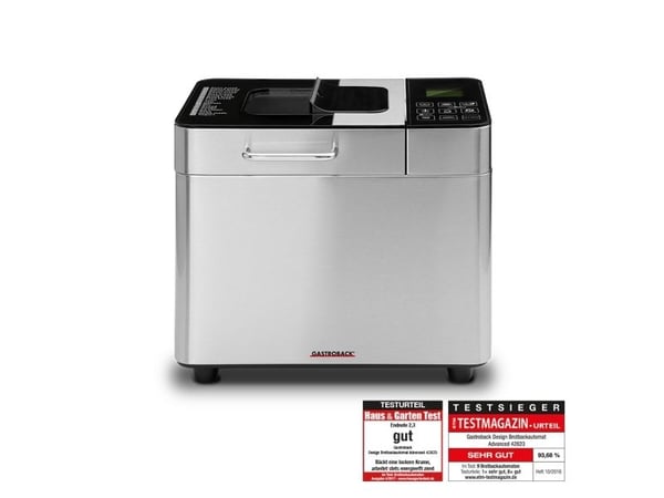 Gastroback Design Advanced, 1 kg, Viivekäynnistyksen ajastin, Säädettävä reunanruskistuksen hallinta, Pidä lämpimänä-toiminto, 500 W, Musta, Ruostu...