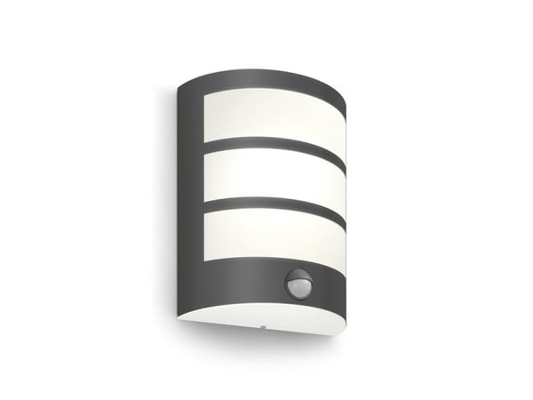 Philips Python - Vägglampa - LED - 6 W - svalt vitt ljus - 4000 K - antracit