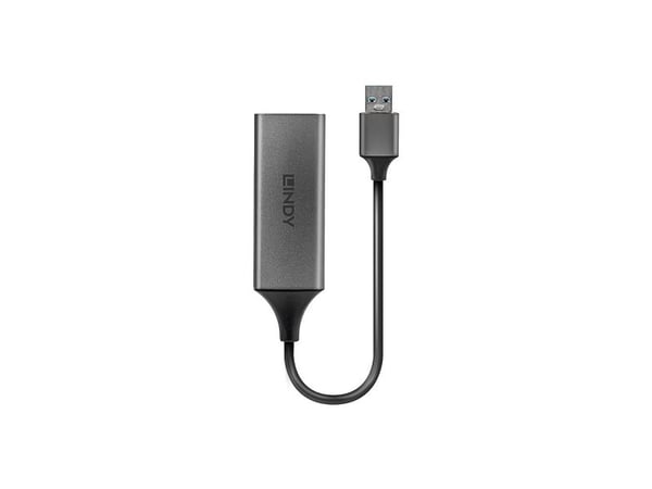 Lindy 43298, Langallinen, USB, Ethernet, 5000 Mbit/s, Hopea