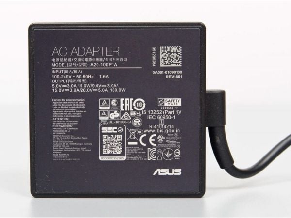 ASUS 0A001-01090100, Bärbar dator, inomhus, 100 - 240 V, 50 - 60 hz, 100 W, 5, 9 , 15 , 20 V