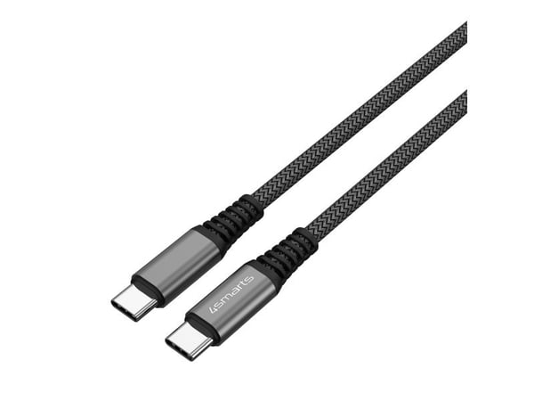 4smarts 456267, 3 m, USB C, USB C, 0,48 Gbit/s, Sort