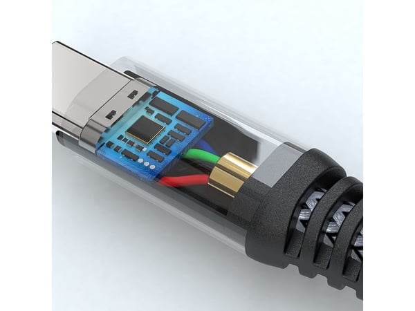 4smarts 456267, 3 m, USB C, USB C, 0,48 Gbit/s, Sort