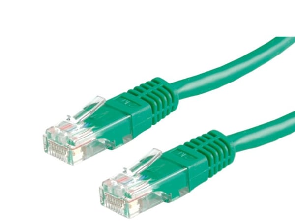 Roline - Koblingskabel - RJ-45 (hann) til RJ-45 (hann) - 2 m - UTP - CAT 5e - grønn