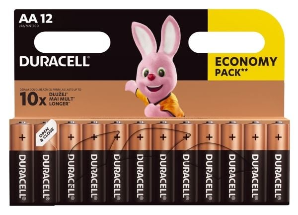 Duracell Economy Pack - Batteri 12 x AA-type - Alkalisk