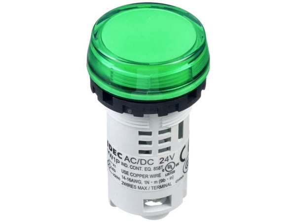 Idec signallampa vit/grön 24 V/AC, 24 V/DC, 1 st
