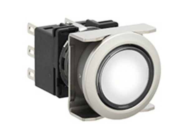 Idec LB6ML-M1T64PW Valokytkin 250 V, 125 V, 30 V 5 A 2 x Pois päältä/(Päälle) Kosketus (Ø) 22 mm IP65 1 kpl 1 kpl