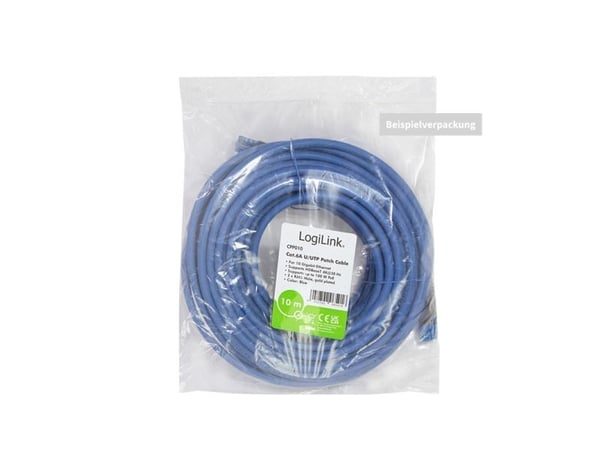 LogiLink CPP020, 20 m, Cat6a, U/UTP (UTP), RJ-45, RJ-45, RJ-45