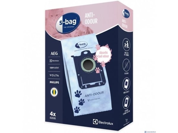 Electrolux E203S s-bag® Anti-Odour støvsugerpose 4 stk.