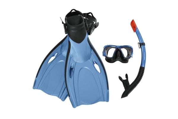 Bestway 25045, Voksen, Halv ansiktsmaske, Herdet glass, Assorterte farger, Silikon, 43-48