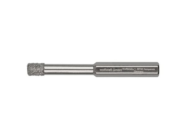 wolfcraft GmbH 4006885599000, Drill, Høyrehåndsrotasjon, 5 mm, 80 mm, Keramisk, Stein, Flis, 4 cm