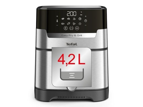 Tefal Easy Fry & Grill EY505D15, Varmluftsteger, 4,2 L, 80 °C, 200 °C, 6 person(er), 60 min.