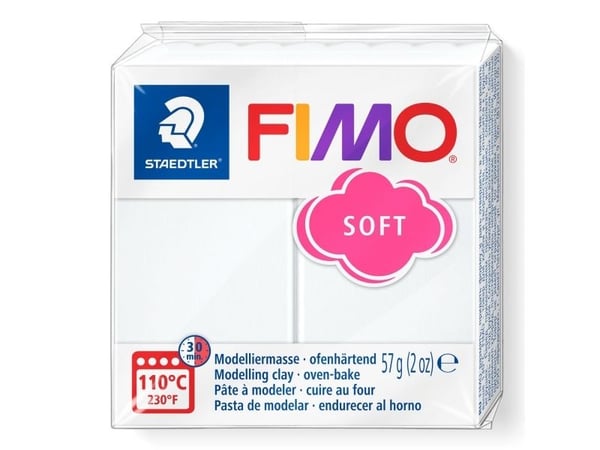 Staedtler FIMO 8020, Modelleringsleire, Hvit, 1 stykker, 1 farger, 110 °C, 30 min