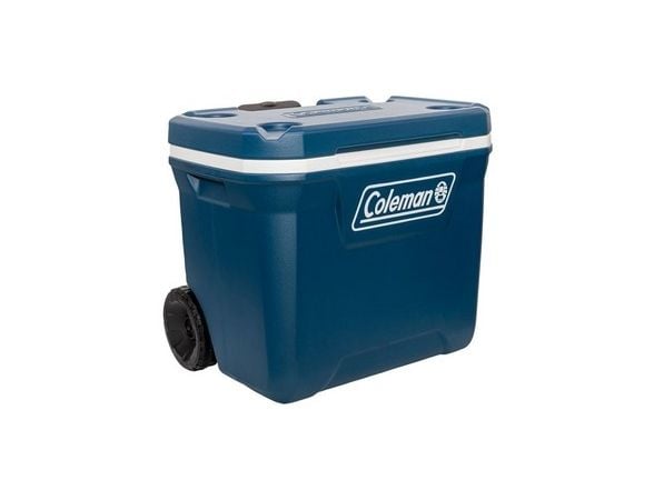 Coleman 50QT Xtreme™ Wheeled Cooler, Blå, Plast, Polyuretan (PU), Sort, 47 l, 113 kg