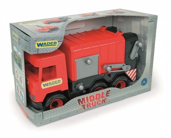 Wader Middle truck - Rød søppelbil (234778)