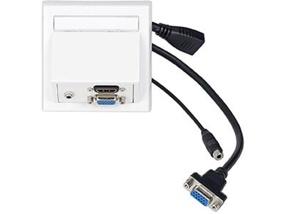 Vivolink WI221192, HDMI + VGA + 3.5mm, Valkoinen, 10 g, 20 g