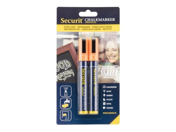 Securit BL-SMA510-OR, Oranssi, Bullet, 2 kpl