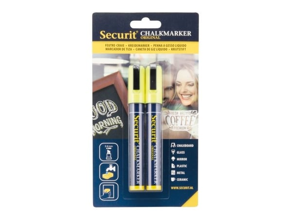 Securit BL-SMA510-YE, Keltainen, Bullet, 2 kpl