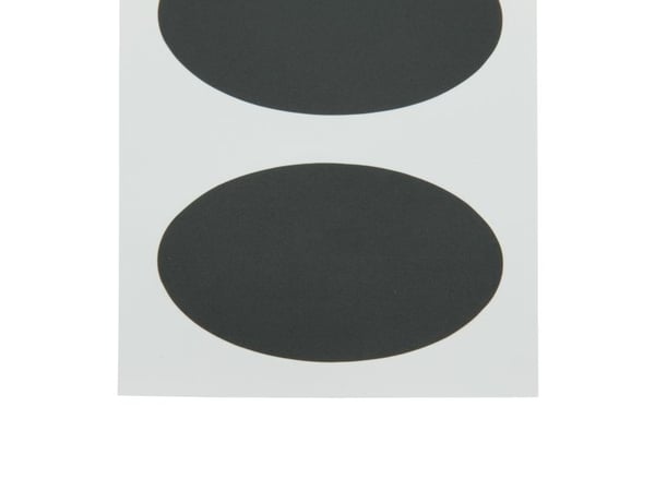 Securit CS-OVAL-8, 85 x 50 mm, PVC, Svart