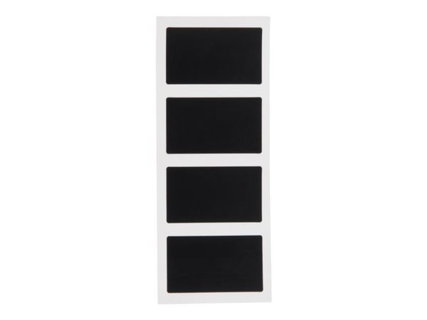 Securit CS-RECT-8, 85 x 50 mm, PVC, Svart