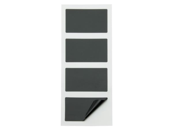 Securit CS-RECT-8, 85 x 50 mm, PVC, Svart