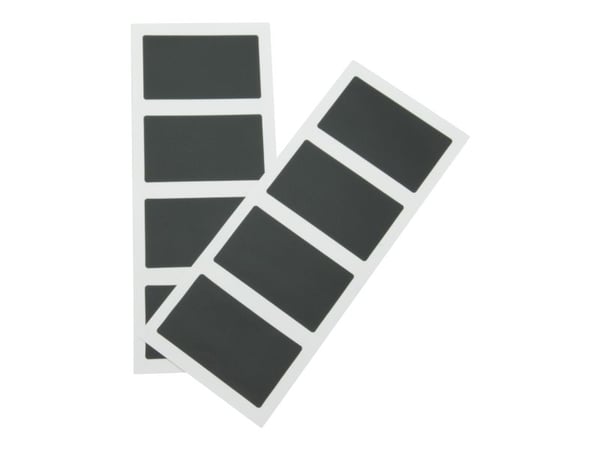 Securit CS-RECT-8, 85 x 50 mm, PVC, Svart