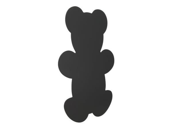 Securit® silhuet Bamse-tavle i sort