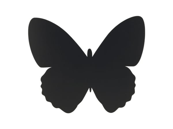 Securit FB-BUTTERFLY, 300 x 500 mm, Melamiini, Hartsi, Velcro, Musta