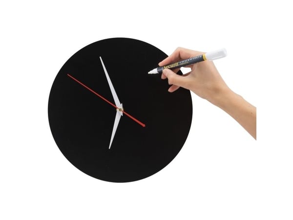 Securit® silhuet Ur tavle i sortti