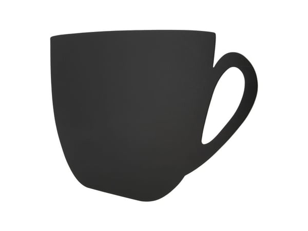 Securit® chalkboard silhuet Kop vægtavle i sort