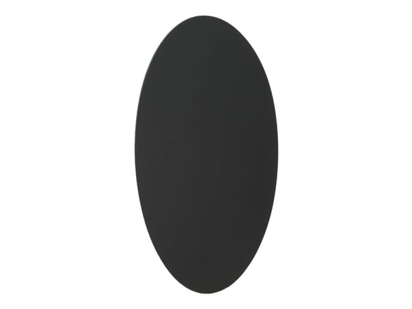 Securit FB-OVAL, 300 x 500 mm, Melamine, Harpiks, Velcro mappe, Svart