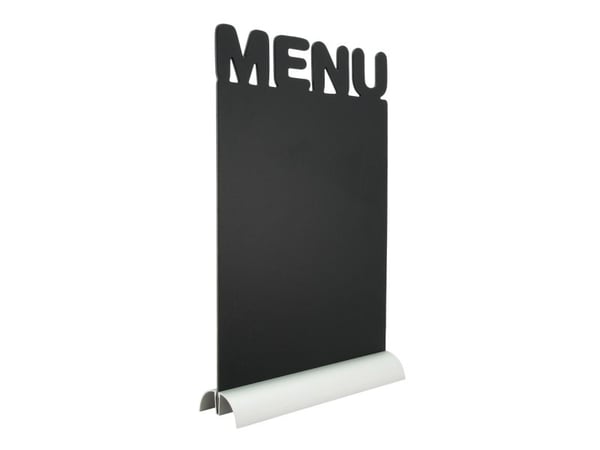 Tavle Securit Menu 21x34x6 cm med Hvid tuschpen med Alu fod,stk