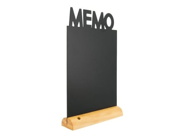 Securit Memo, 21 x 6 mm, Harpiks, Tre, Sort