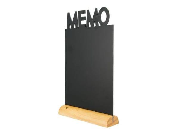 Securit Memo, 21 x 6 mm, Harpiks, Tre, Sort
