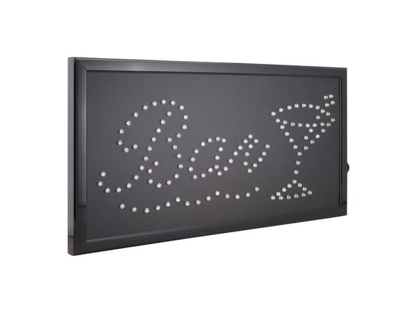 Securit® firefarvet LED-barskilt