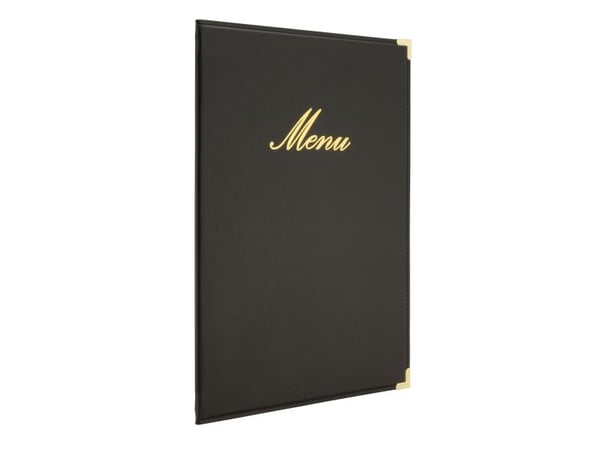 Securit® A4 CLASSIC menuomslag i sort