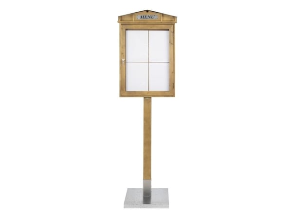 Securit MCS-4A4-WLR-SET, Informasjonsvisning, Betong, Plastikk, Tre, Zink, Tre, Vertikal, 650 mm, 90 mm