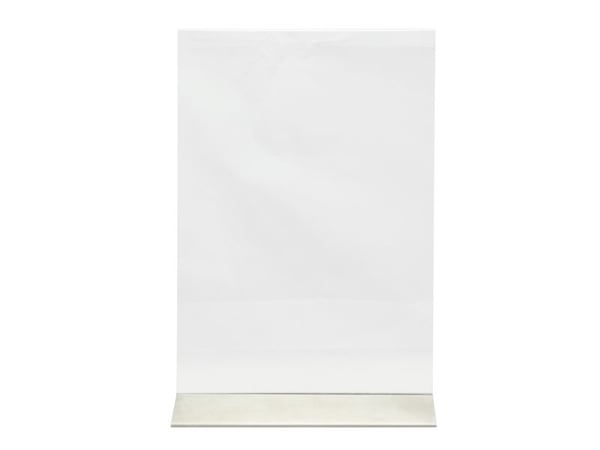 Securit® A4-displayramme med base i rustfritt stål