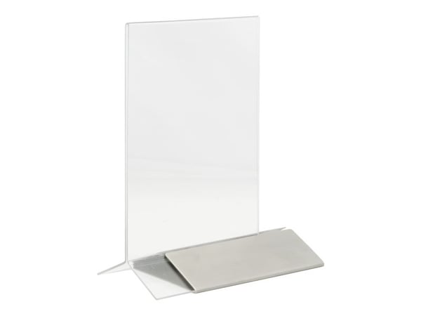Securit® A6 display ramme i rustfrit stål