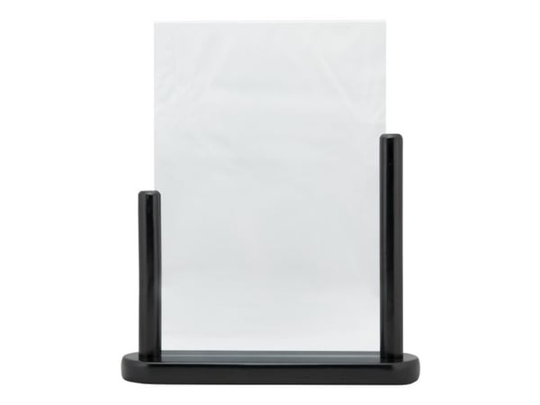 Securit® A4 display ramme i massivt sort træ Securit® A4 display ramme i massivt sort træ