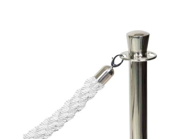 Securit® Classic Chrome reb hvid med kliklås stål